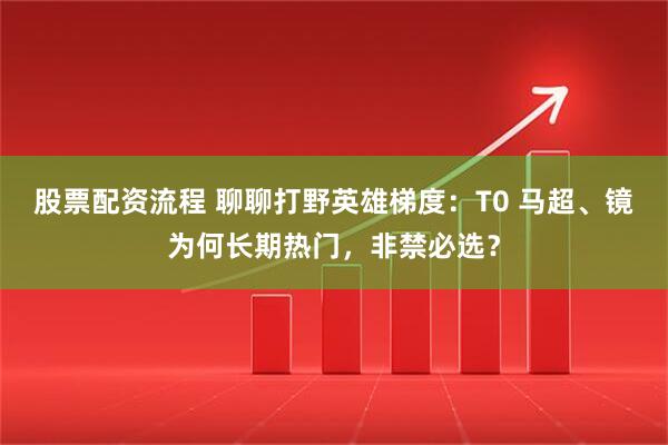股票配资流程 聊聊打野英雄梯度：T0 马超、镜为何长期热门，非禁必选？